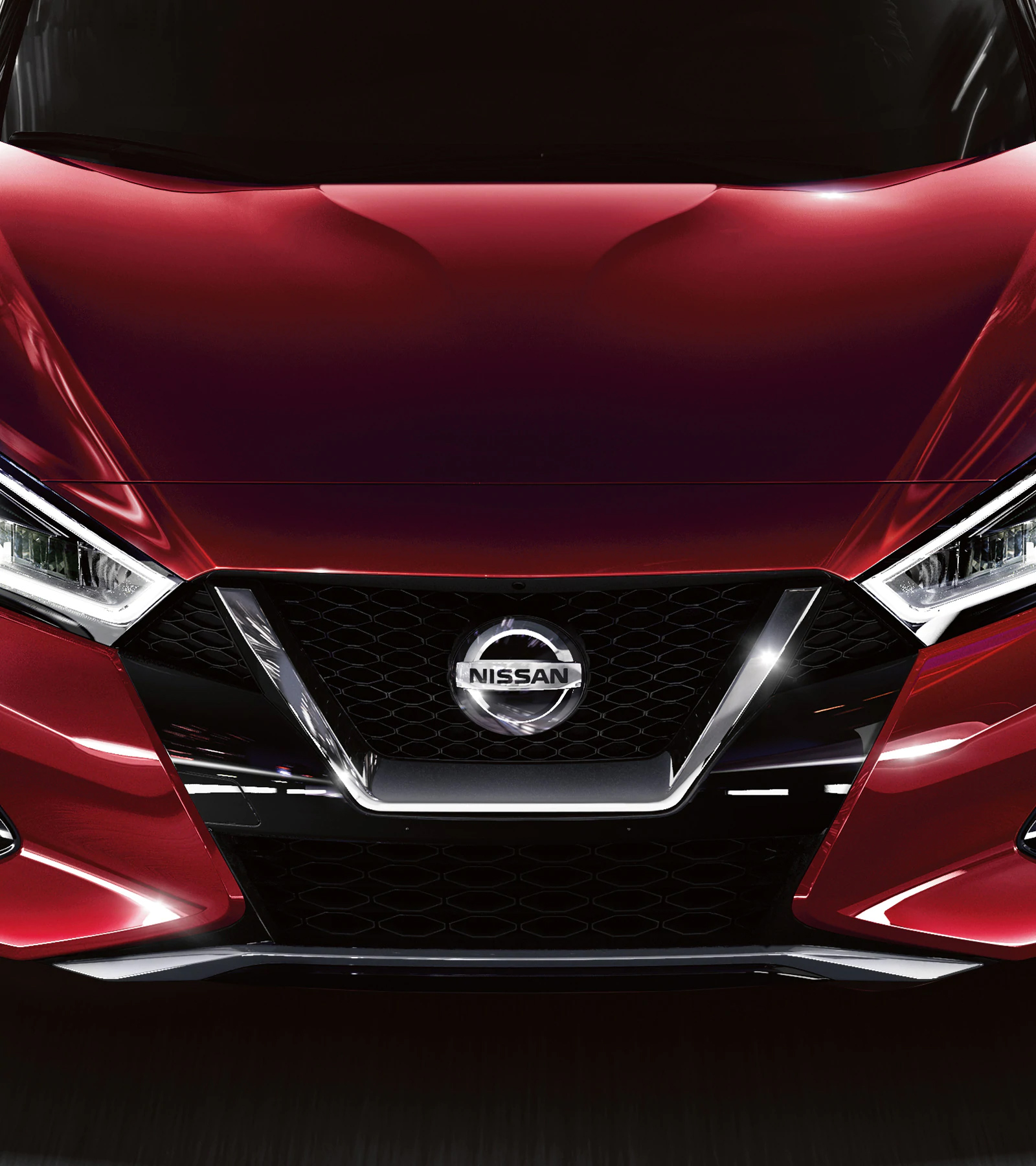 Nissan Maxima exterior finish in red